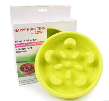 Pets Bowl Food Water Feeding Slow Travel Anti-choke Bowl Portable Dish for Dogs Cat Water Feeder